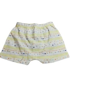 NWOT Size 3 month Jacadi Yellow & White shorts with sailboats